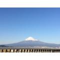 富士川橋から見た富士山