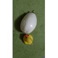 アヒルの卵くらいのサイズ