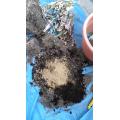 苦土石灰とバーク堆肥と赤玉土と腐葉土をまぜて
